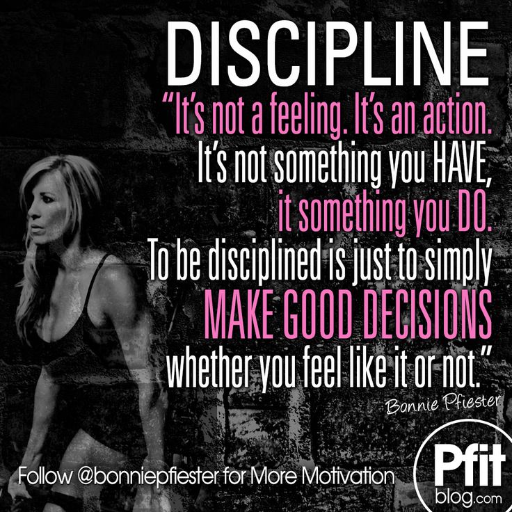 Fitness Motivation : DISCIPLINE.jpg 1,000×1,000 pixels - VerityMag.com