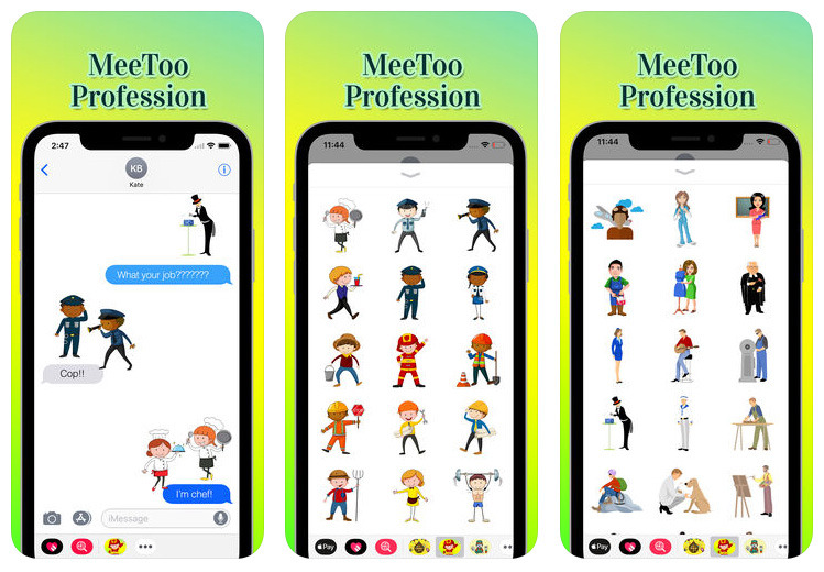 Downloadable IOS APP great for children and adults. Staying focus!
“Me Too Professional” IOS -Stickers great for kids and adults to download. These are inspirational iMessages stickers to have fun with and encourage to be any professional you want to...