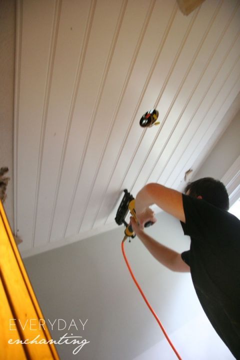 Home Decor Inspiration : DIY Beadboard Ceiling | Everyday ...