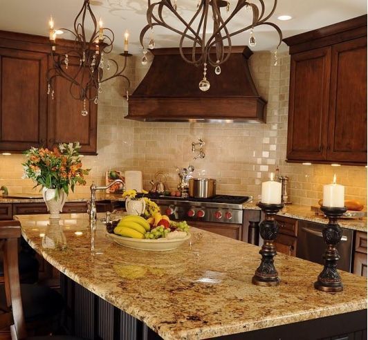Home Decor Inspiration : Tuscan Kitchen Love the Granite Like the ...