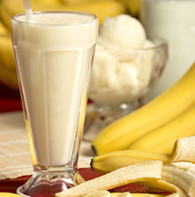shake de protéines de banane