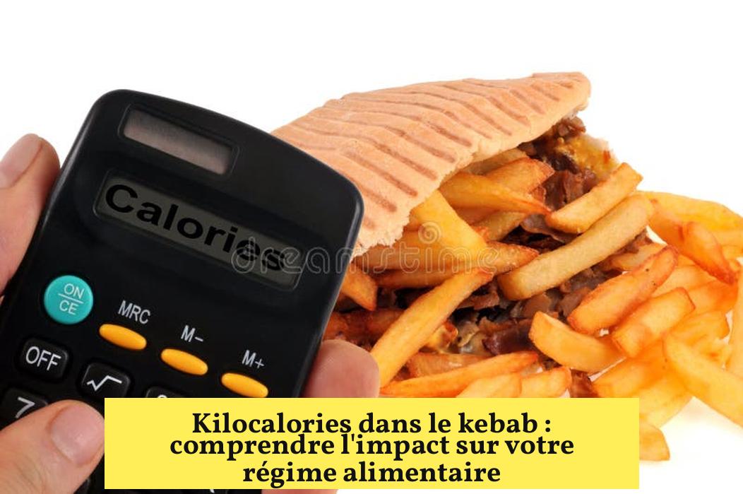 Kilocalories dans le kebab : comprendre l’impact sur votre régime alimentaire