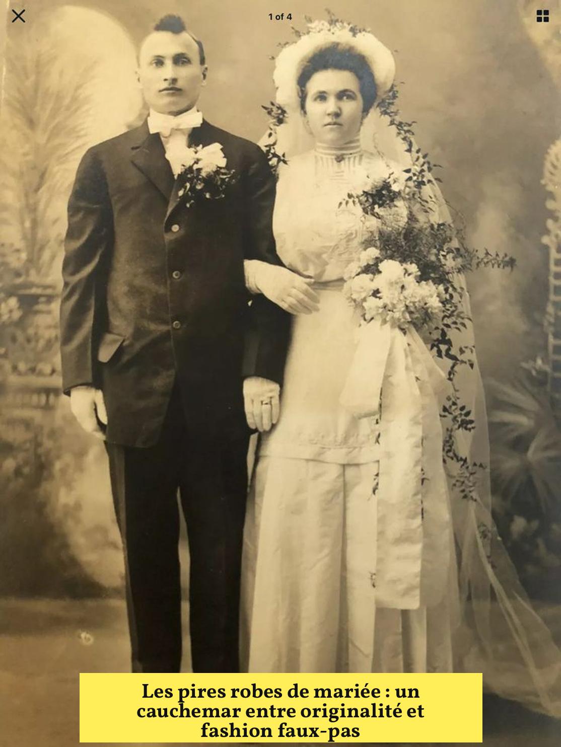 Les pires robes de mariée : un cauchemar entre originalité et fashion faux-pas