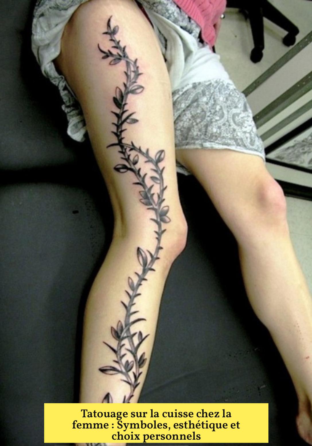Tatouage sur la cuisse chez la femme : Symboles, esthétique et choix personnels